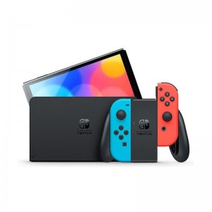 Consola Nintendo Switch (versão OLED) Azul Néon/Vermelho Néon